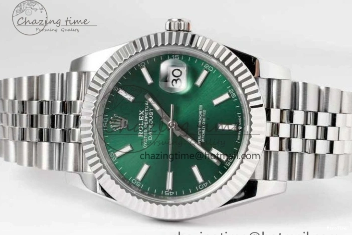 MiroTime 1220 Functional DateJust 41mm 126334 DIWF 1:1 Best Edition 904L Steel Green Sunburst Dial on Jubilee Bracelet SA 2305